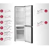 Inventum KV1500B - Koel-vriescombinatie