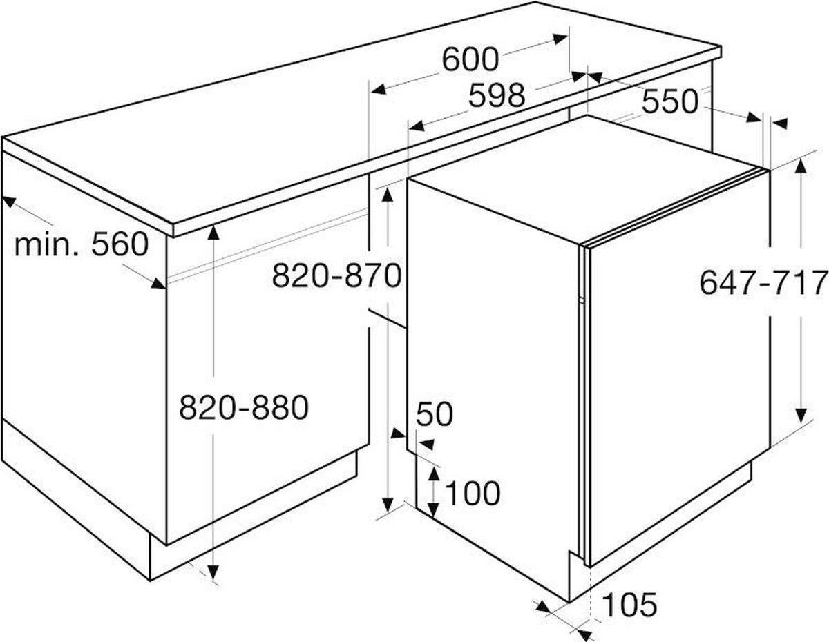 ETNA VW339M - Inbouw vaatwasser
