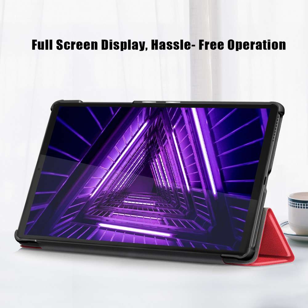 Just in Case Smart Tri-Fold Case - Lenovo M10HD - Rood - Tablethoes