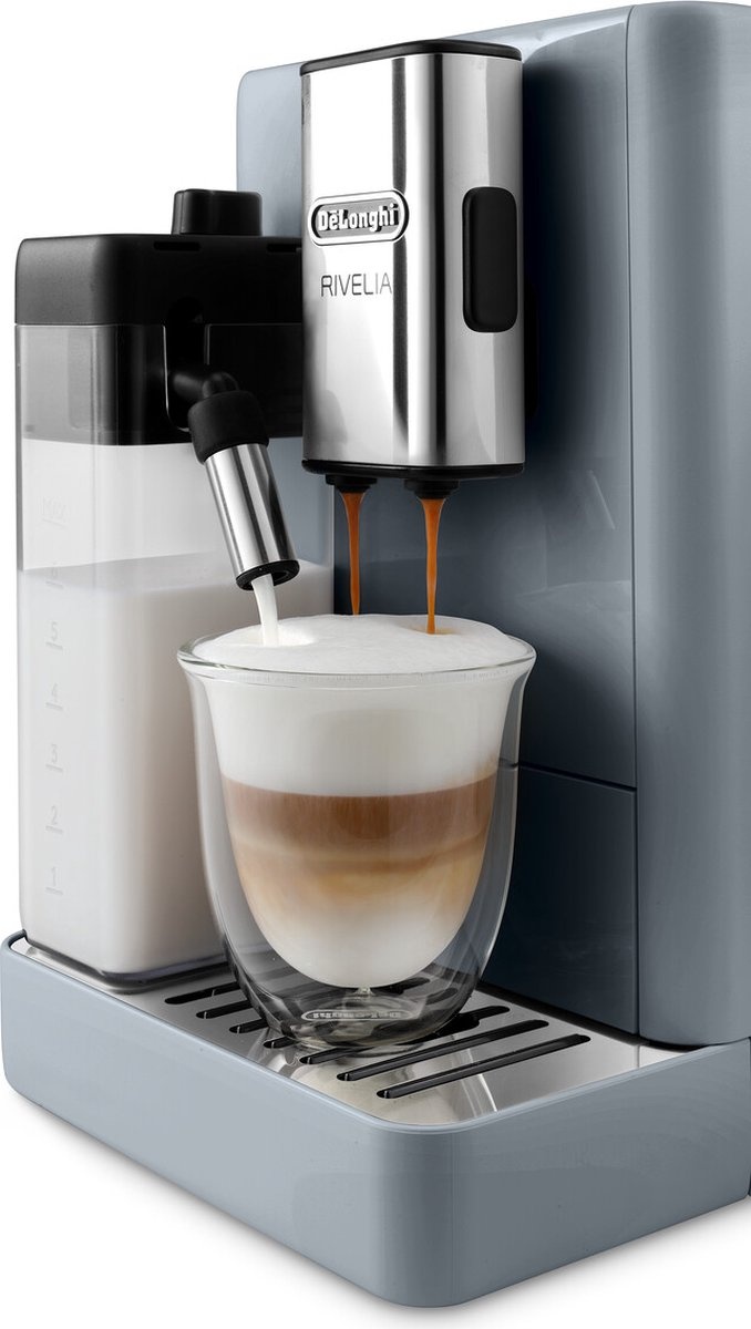 De'Longhi Rivelia Pebble Grey EXAM440.55.G - Koffiemachine