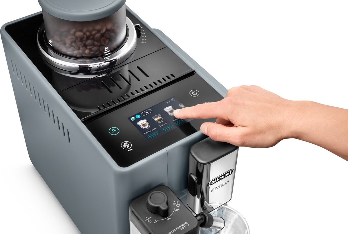 De'Longhi Rivelia Pebble Grey EXAM440.55.G - Koffiemachine