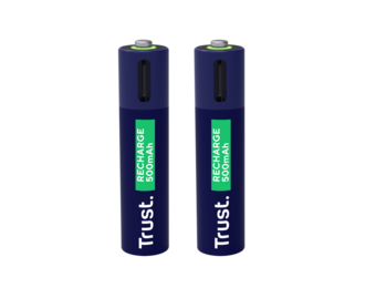 Trust USB-C oplaadbare AAA-batterijen
