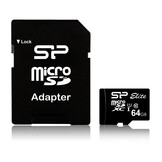 Silicon Power Elite 64GB Micro SDHC geheugenkaart - Micro SD kaart