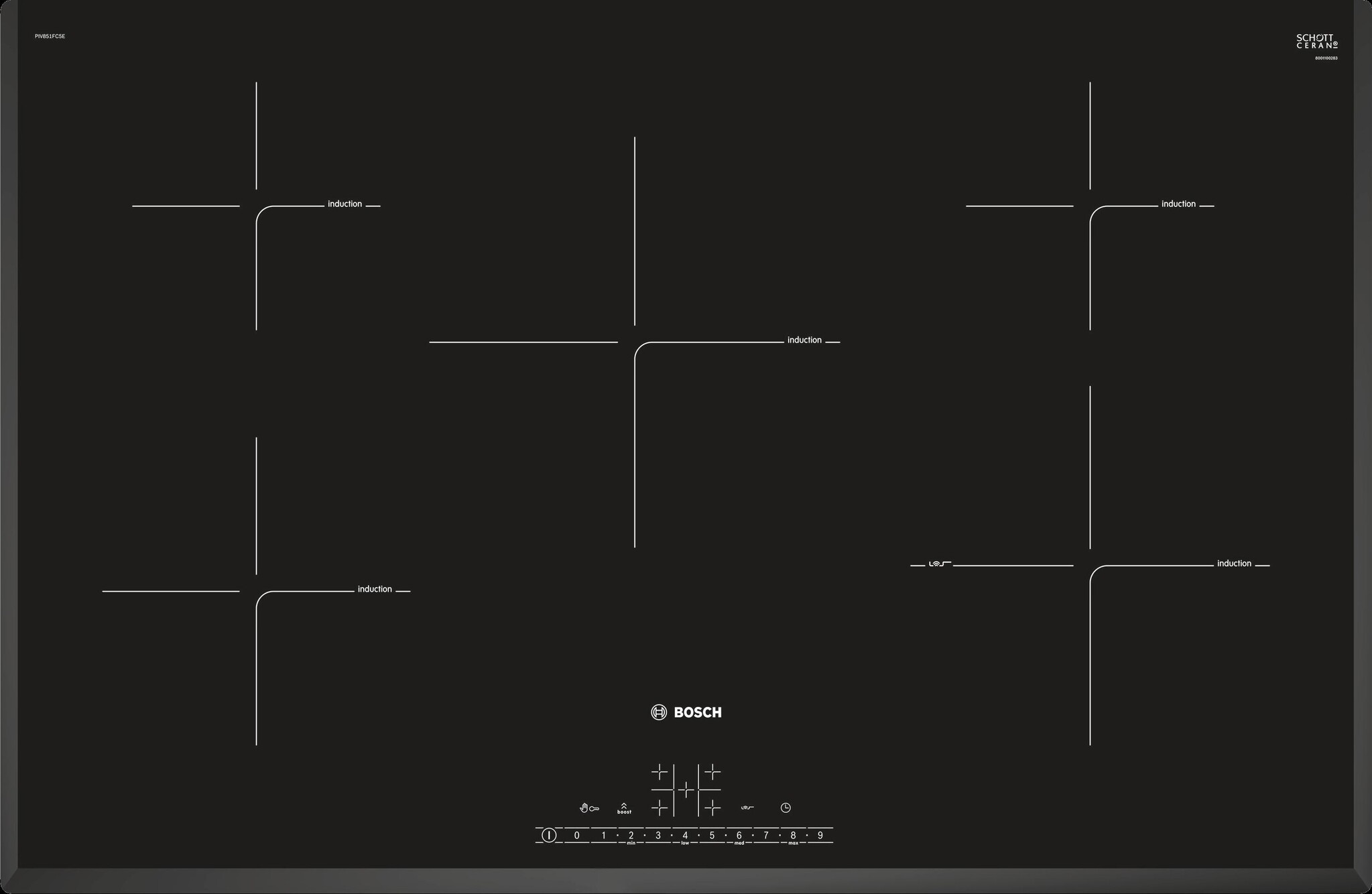 Bosch PIV851FC5E - Inductiekookplaat