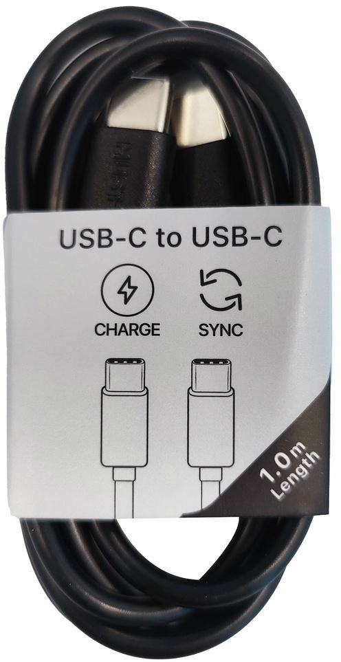 Musthavz to Go USB-C naar USB-C kabel 1M Zwart
