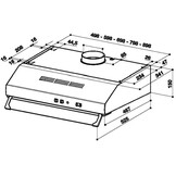 Beko CFB 6432 XG - Onderbouw afzuigkap