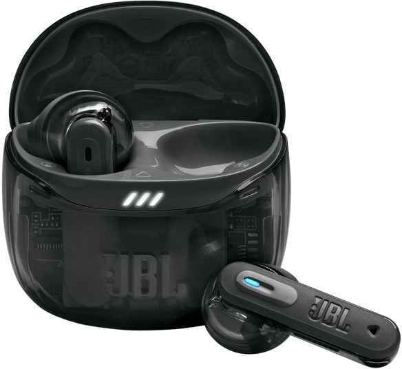 JBL Tune Flex 2 Transparant zwart - Draadloze oordopjes