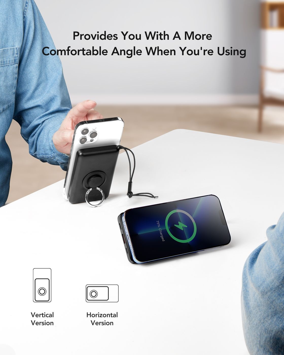 Veger MagOn W1151 10.000mAh Powerbank Zwart - Powerbank