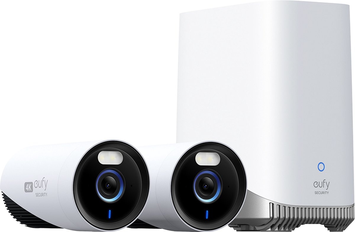 Eufy eufyCam E330 2-Cam Kit (2 camera's + HomeBase 3) - Beveiligingscamera