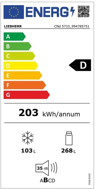 Liebherr CND 5733-20 Plus - Koel-vriescombinatie