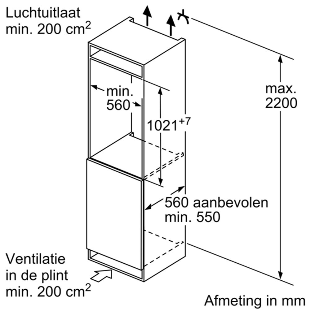 Siemens KI31REDD1 extraKlasse - Inbouw koelkast