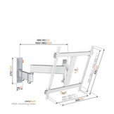 Vogel's TVM 3445 Wit Draaibare Tv-beugel - TV muurbeugel