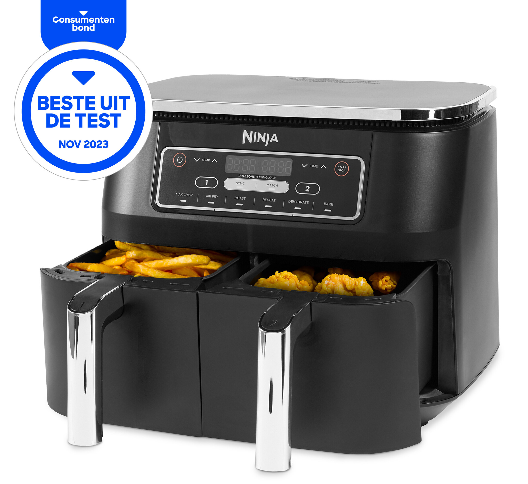 Ninja Foodi Dual Zone AF300EU - Hetelucht friteuse