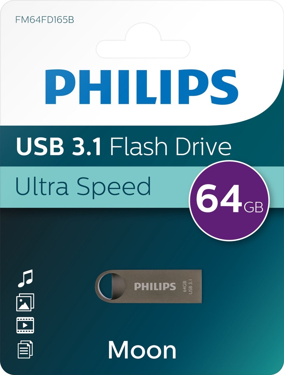 Philips FM64FD165B USB 3.1 64GB Moon Edition - USB-stick