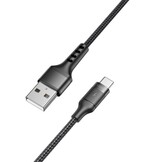 Veger AC03 USB-A naar USB-C kabel 1.5m Braided Nylon