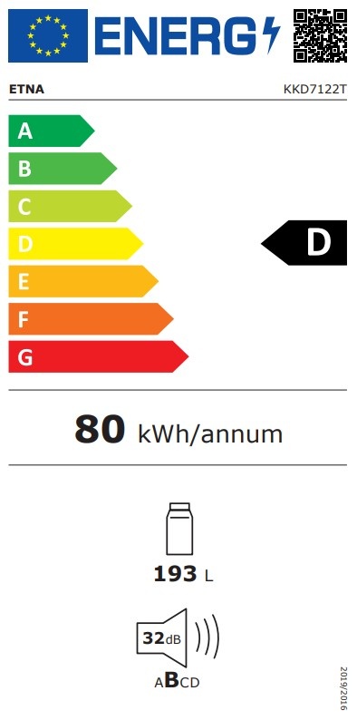 ETNA KKD7122T - Inbouw koelkast