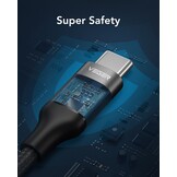 Veger CC02 USB-C naar USB-C kabel 1.5m Braided Nylon