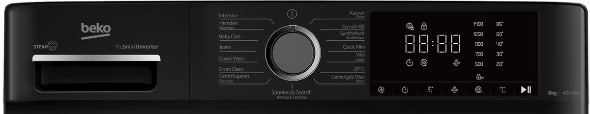 Beko B1W864WB BE SteamCure - Wasmachine