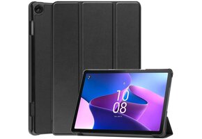 Just in Case Smart Tri-Fold Case - Lenovo M10 - Zwart - Tablethoes