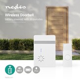 Nedis Draadloze deurbelset Batterij - Deurbel