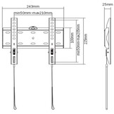 Gembird WM-42F-01 (23-42 inch) - TV muurbeugel