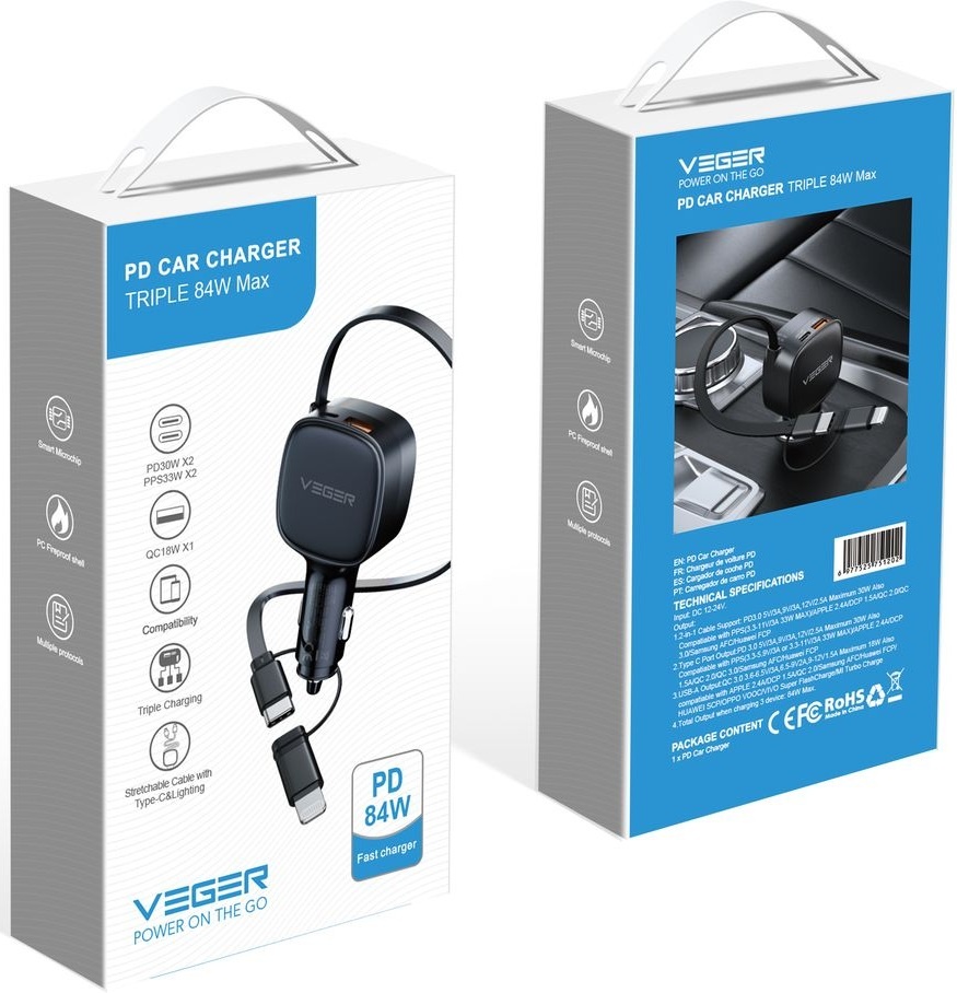 Veger VG-CC89 84W Autolader