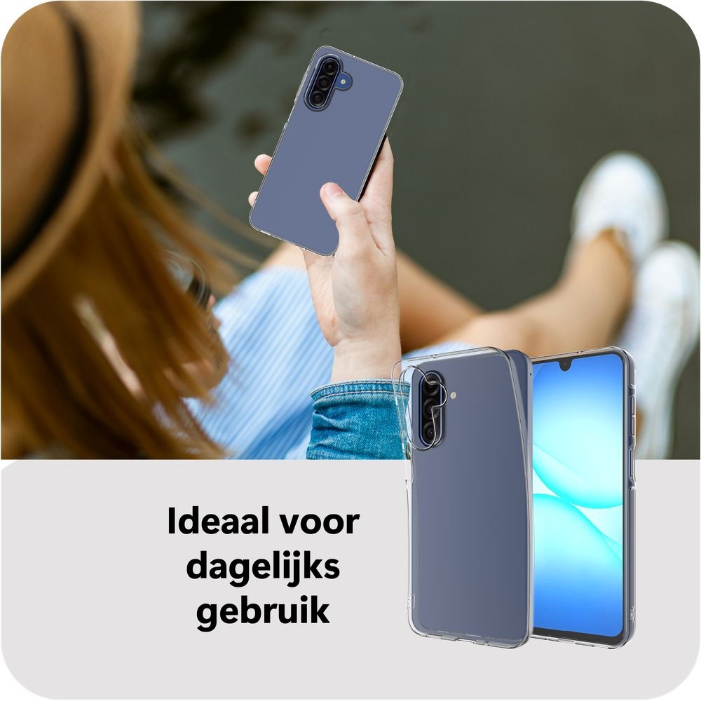 Just in Case Zero% Case Samsung Galaxy A17 Soft TPU Backcover Transparant - Telefoonhoesje