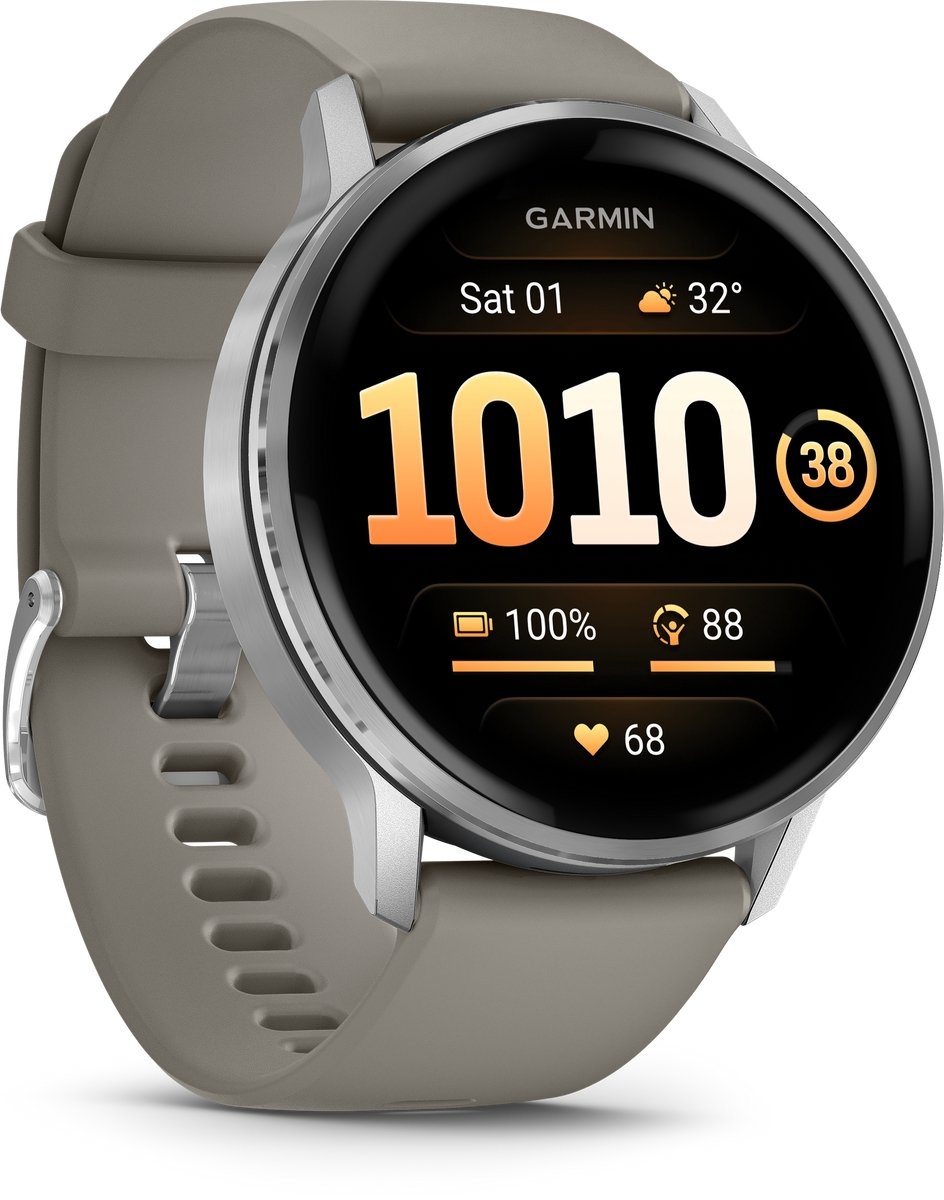 Garmin Venu 4 45mm Zilver/Grijs - Smartwatch