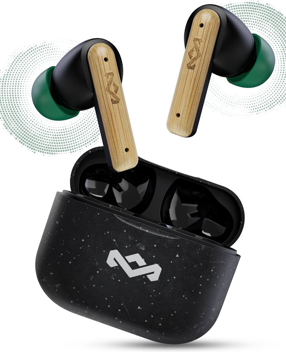 House of Marley Little Bird TWS Zwart - Draadloze oordopjes