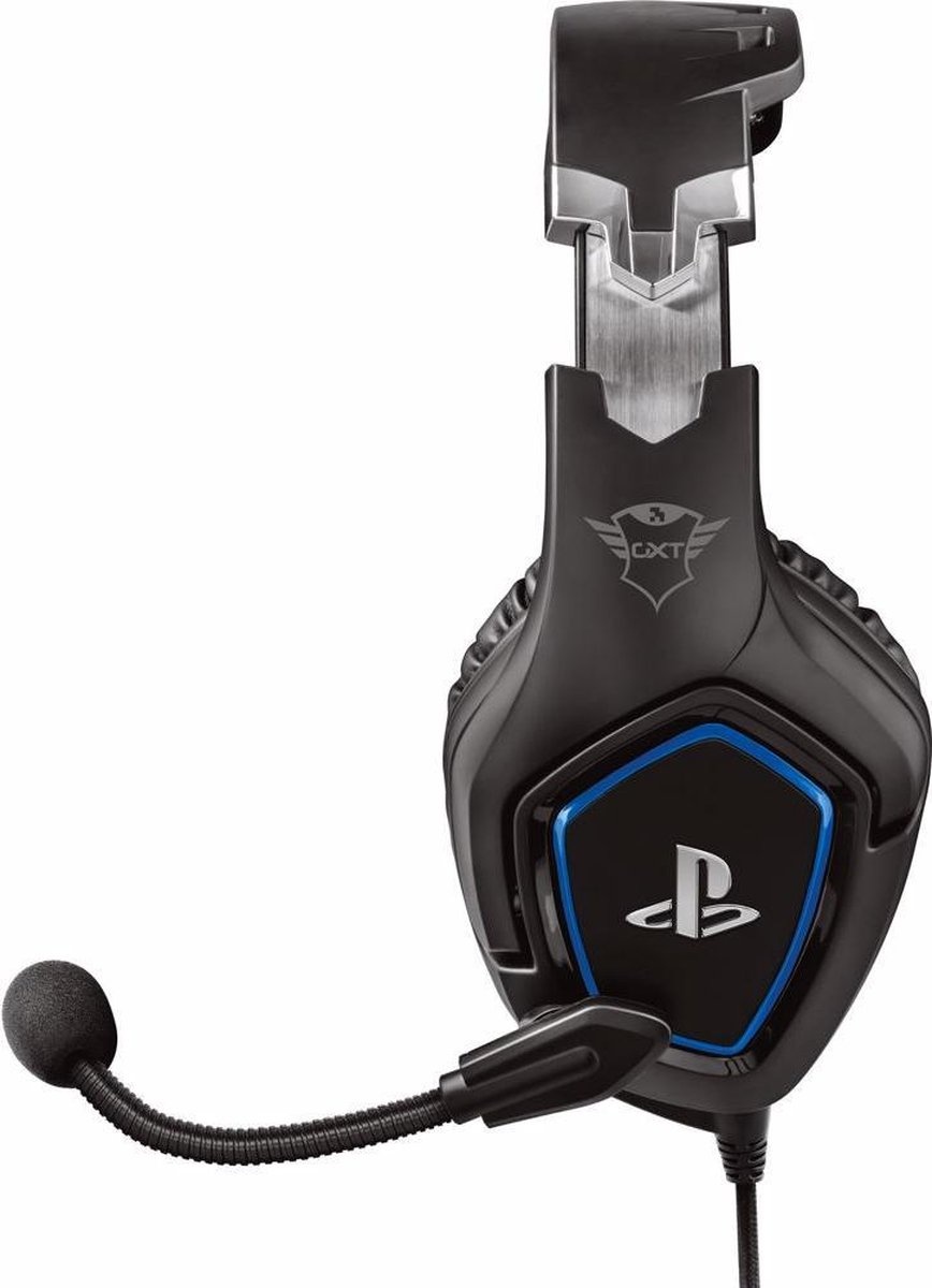 Trust Forze PS4 GXT 488 Zwart/Blauw - Gaming headset