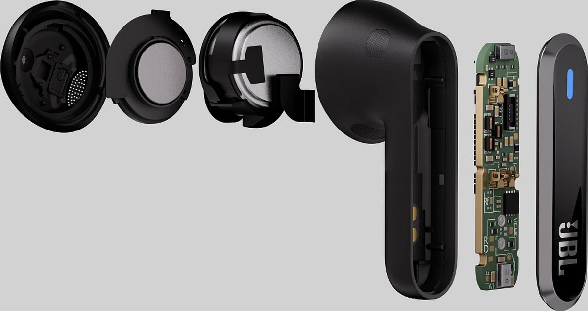 JBL Live Flex Zwart - Draadloze oordopjes