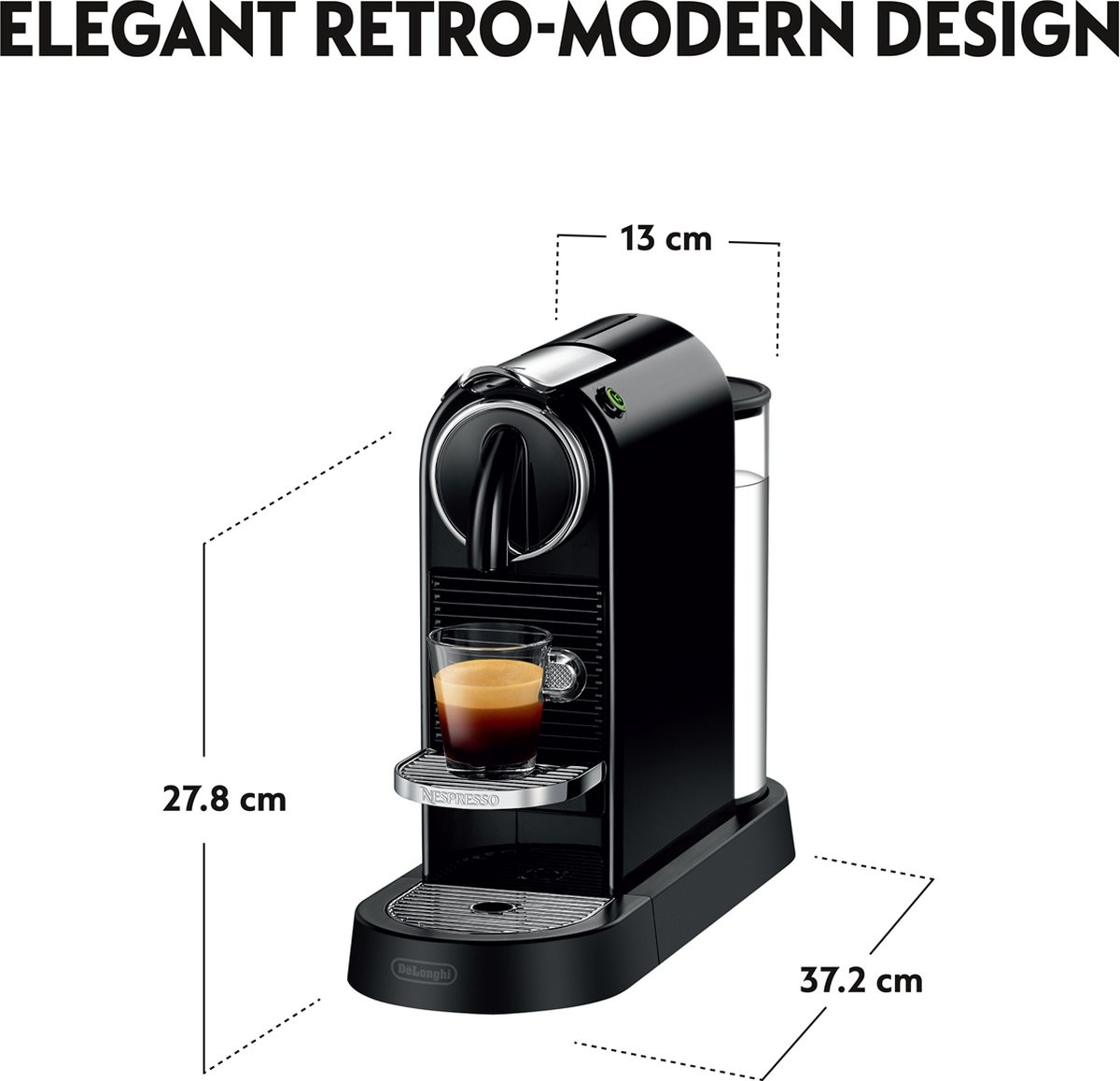 De'Longhi Nespresso Citiz EN167.B - Koffiemachine