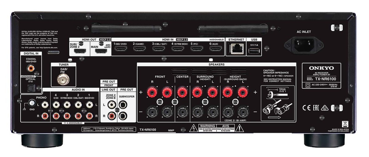 Onkyo TX-NR6100 - Receiver