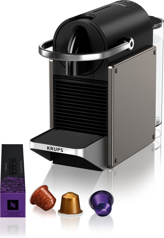 Krups Nespresso Pixie XN306T Titanium - Koffiemachine