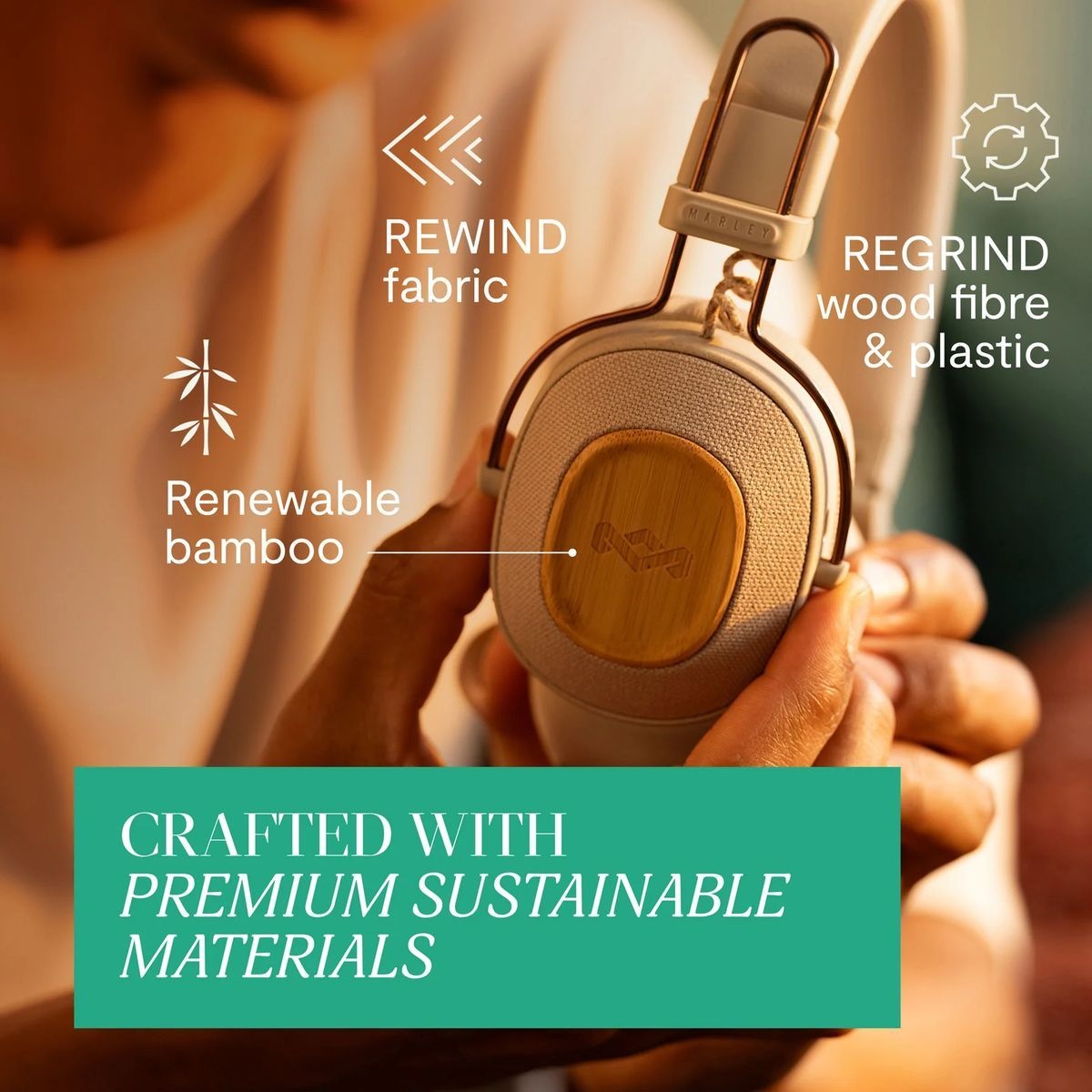 House of Marley Positive Vibration Riddim Cream - Draadloze koptelefoon