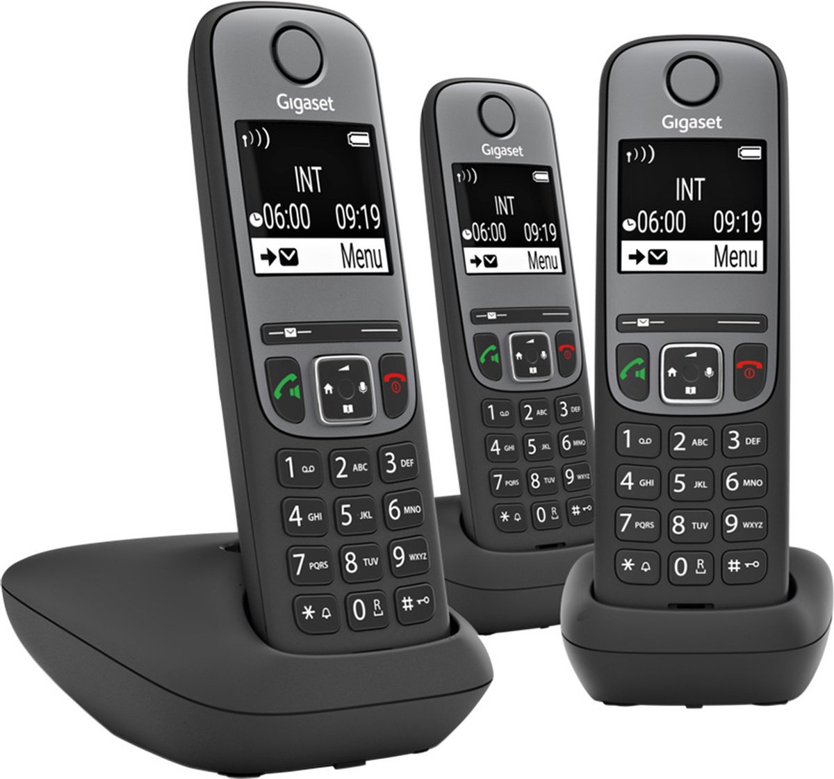 Gigaset A705 Trio Zwart - Dect telefoon