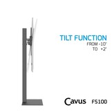 Cavus CAV-FS100 Draaibare TV Vloerstandaard Basic (37 - 65 inch)