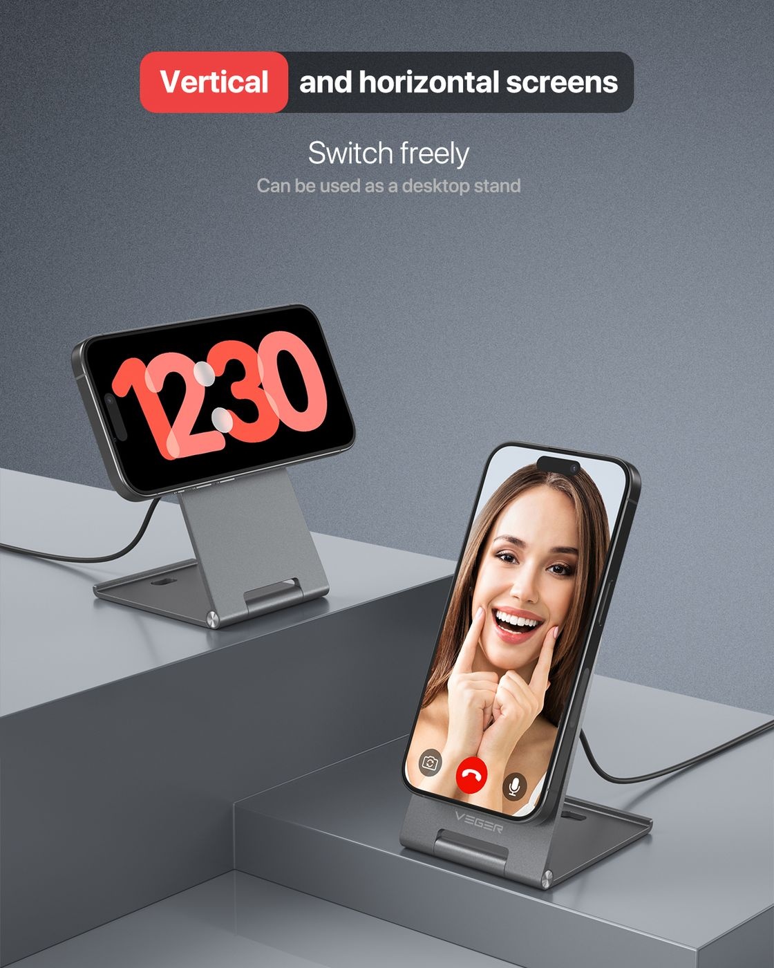 Veger Q7 15W Draadloze opklapbare snellader