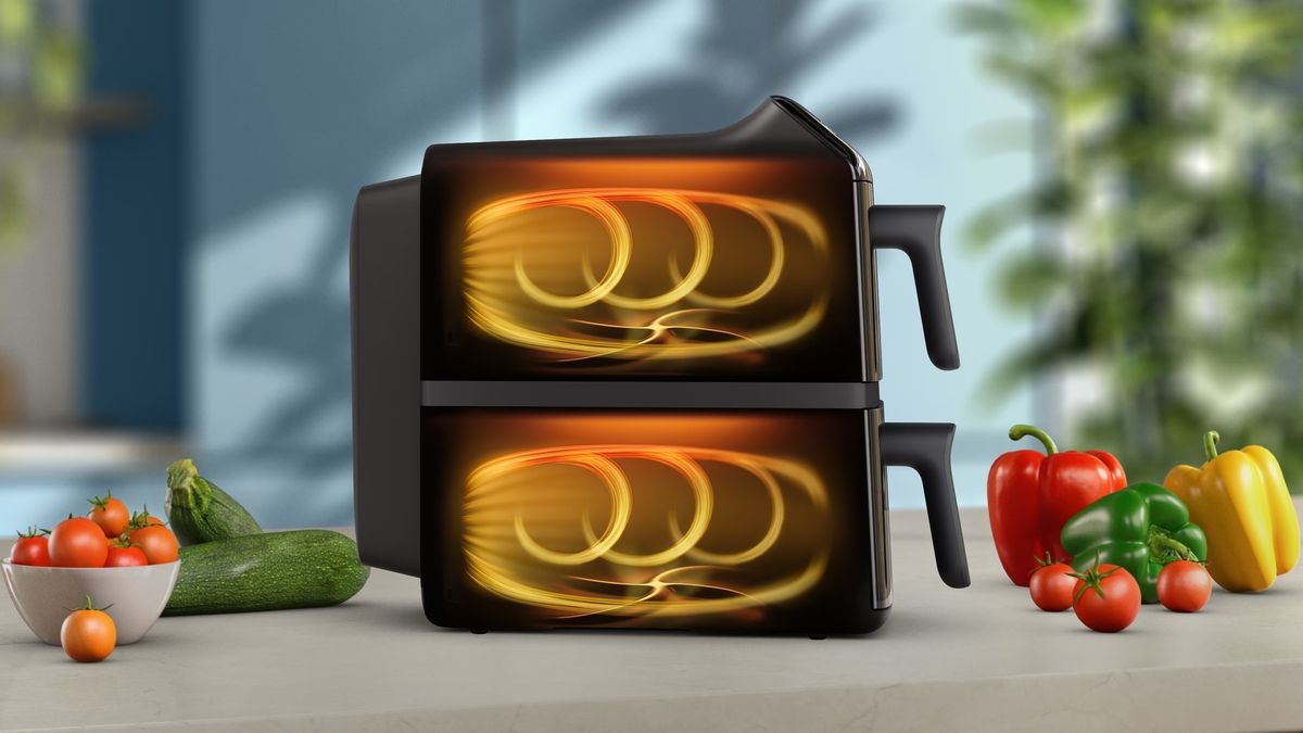 Philips 4000 Series Stacked Dual Basket NA462/70 - Hetelucht friteuse