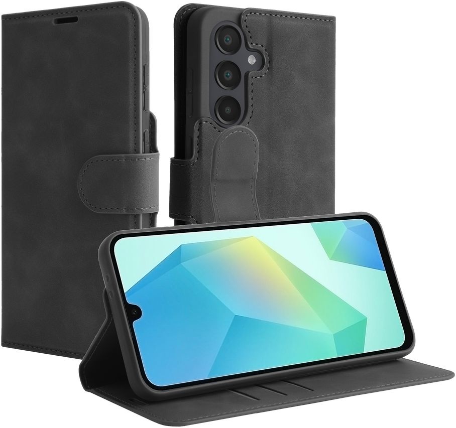 Just in Case PrimeWallet Case Samsung Galaxy A36 / A56 PU leer Zwart - Telefoonhoesje