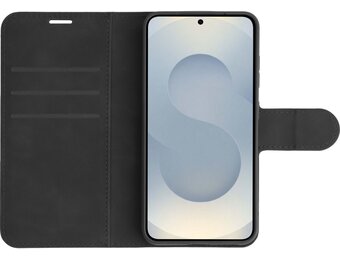 Just in Case PrimeWallet Case Samsung Galaxy S25+ PU leather Wallet Case Black - Telefoonhoesje