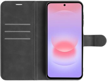 Just in Case PrimeWallet Case Samsung Galaxy A37 PU leer Zwart - Telefoonhoesje