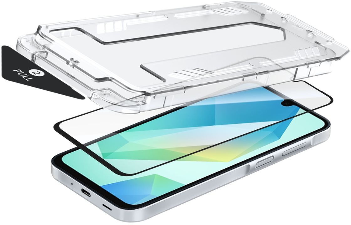 Just in Case Samsung Galaxy A16 Screenprotector + Perfect Result Applicator - Screenprotector