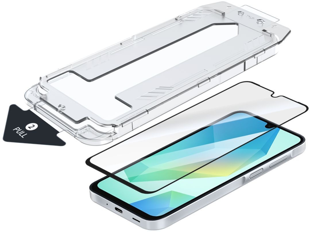 Just in Case Samsung Galaxy A16 Screenprotector + Perfect Result Applicator - Screenprotector