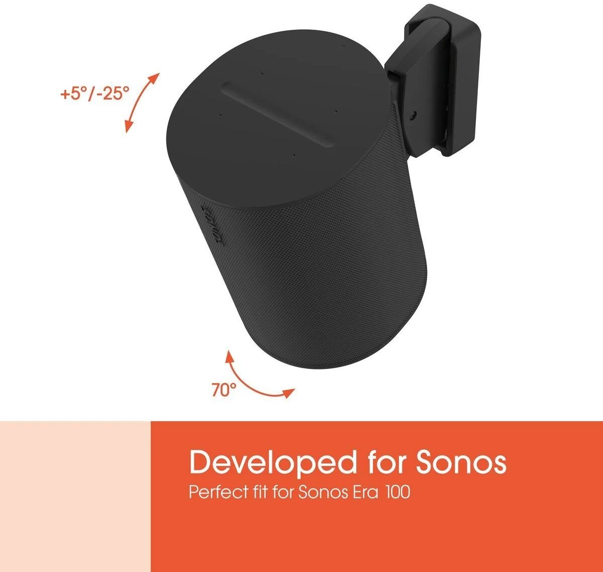 Vogel's SWM 4021 Muurbeugel voor Sonos Era 100 Zwart - Muurbeugel