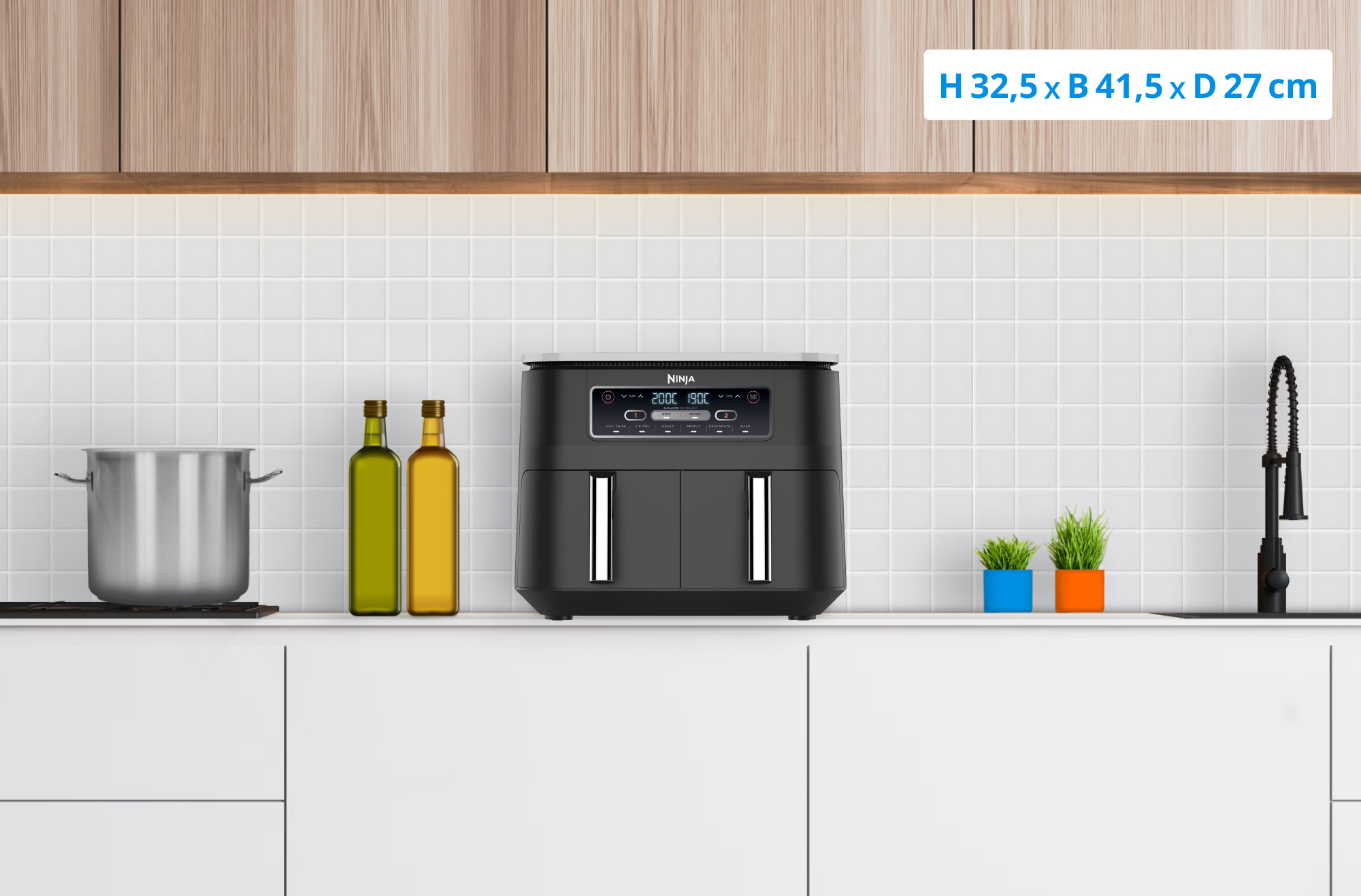Ninja Foodi Dual Zone AF300EU - Hetelucht friteuse