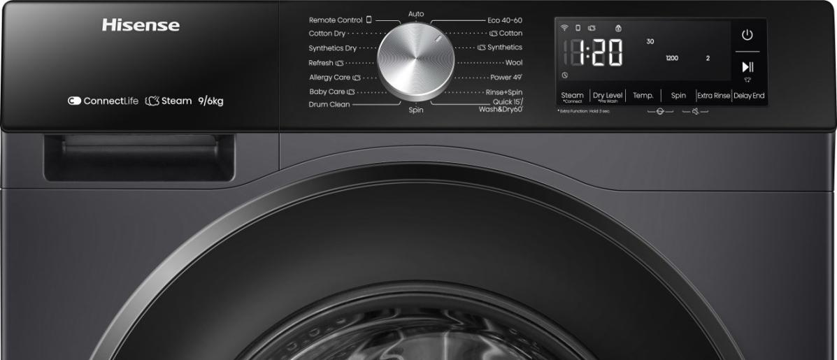 Hisense WD3S9043BB3 - Was-droogcombinatie