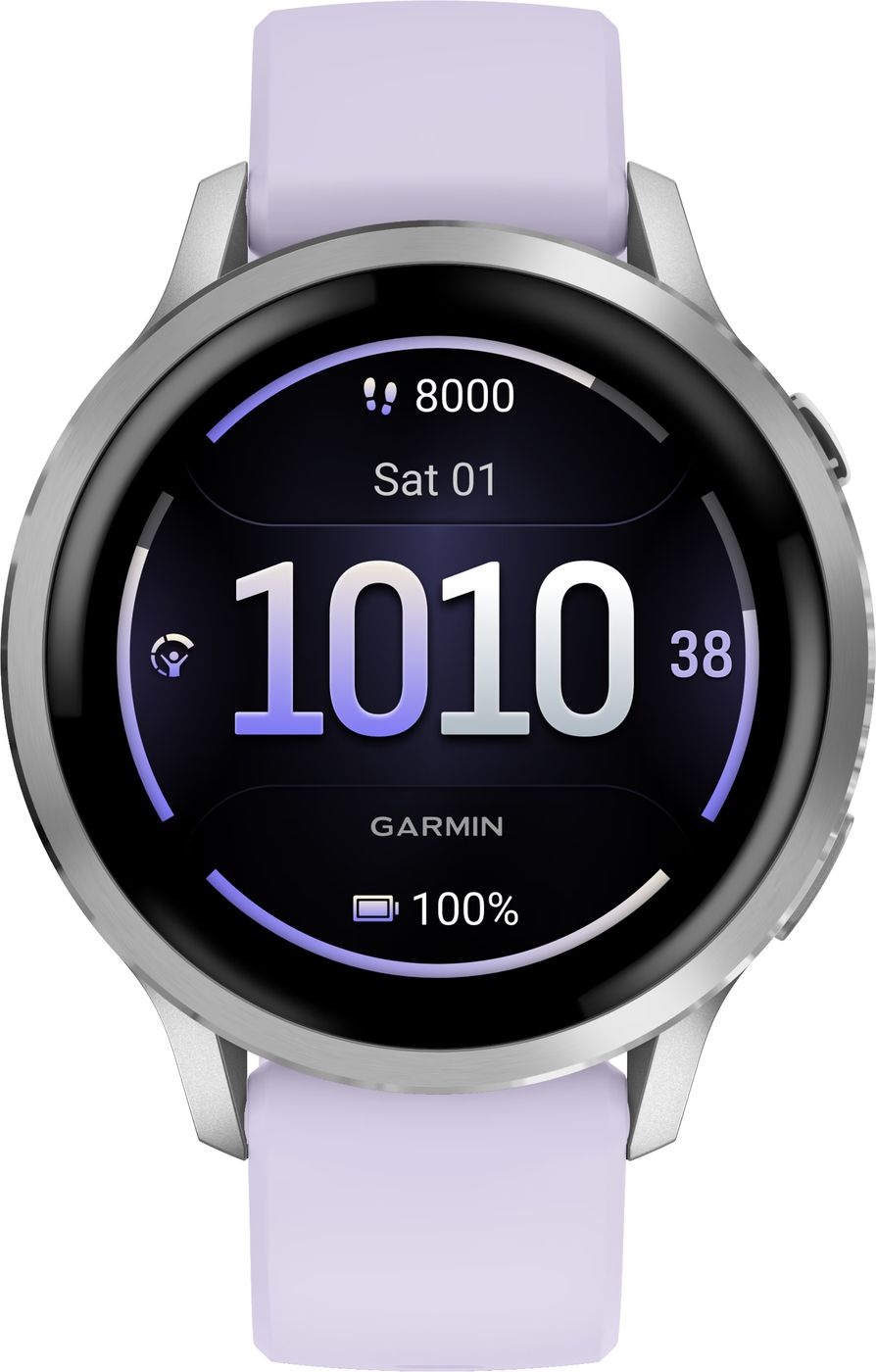 Garmin Venu 4 41mm Zilver/Paars - Smartwatch