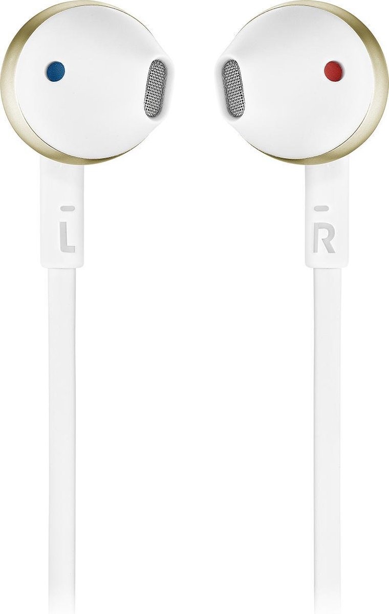 JBL T205 BT (Wit/Goud) - Draadloze oordopjes