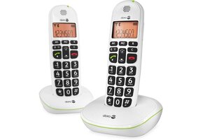 Doro PhoneEasy 100w Mono Wit - Senioren telefoon